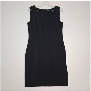 Marc New York Black Fit & Flare Crewneck Sleeveless Dress Size Medium